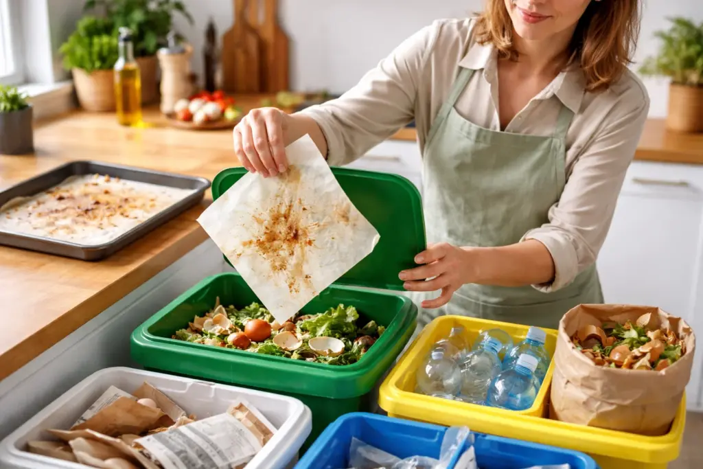 Savez-vous où jeter le papier sulfurisé usagé ? Beaucoup se trompent